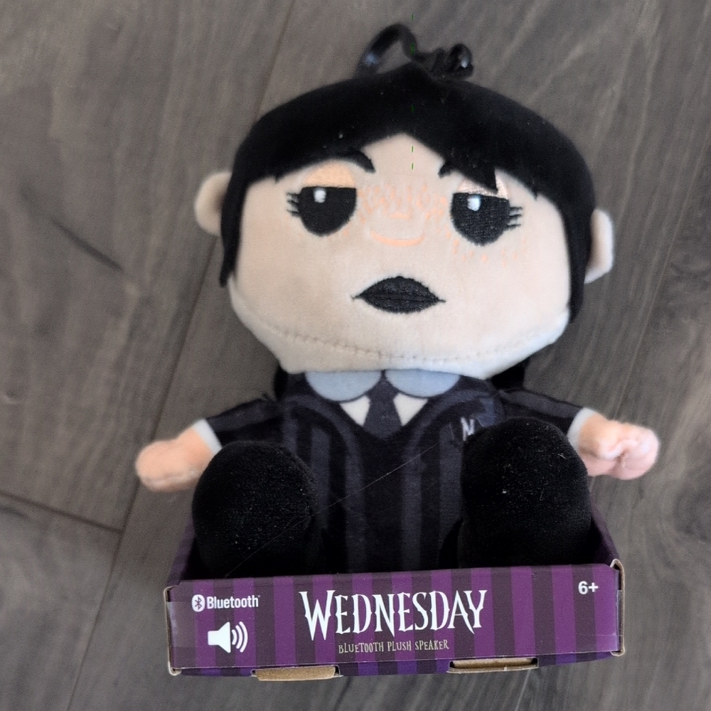 Bitty Boomers Wednesday Bluetooth Plush Speaker